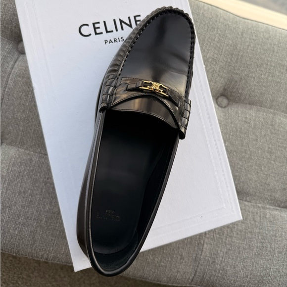 Celine Other - Celine Men's Elegant Black Slip-On Loafers